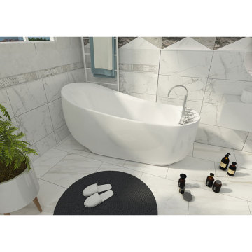 Foshan Bolande 1800 White Color Acrylic Freestanding Bathtub